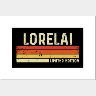 Lorelai First Name Vintage Retro Gift For Lorelai Posters and Art